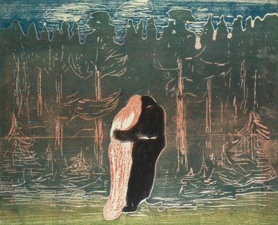 Lovers by Edvard Munch
